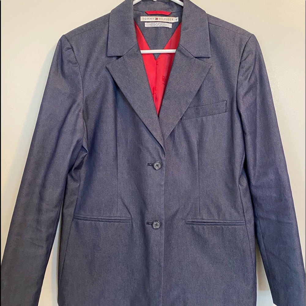Women’s denim Tommy Hilfiger blazer size 8